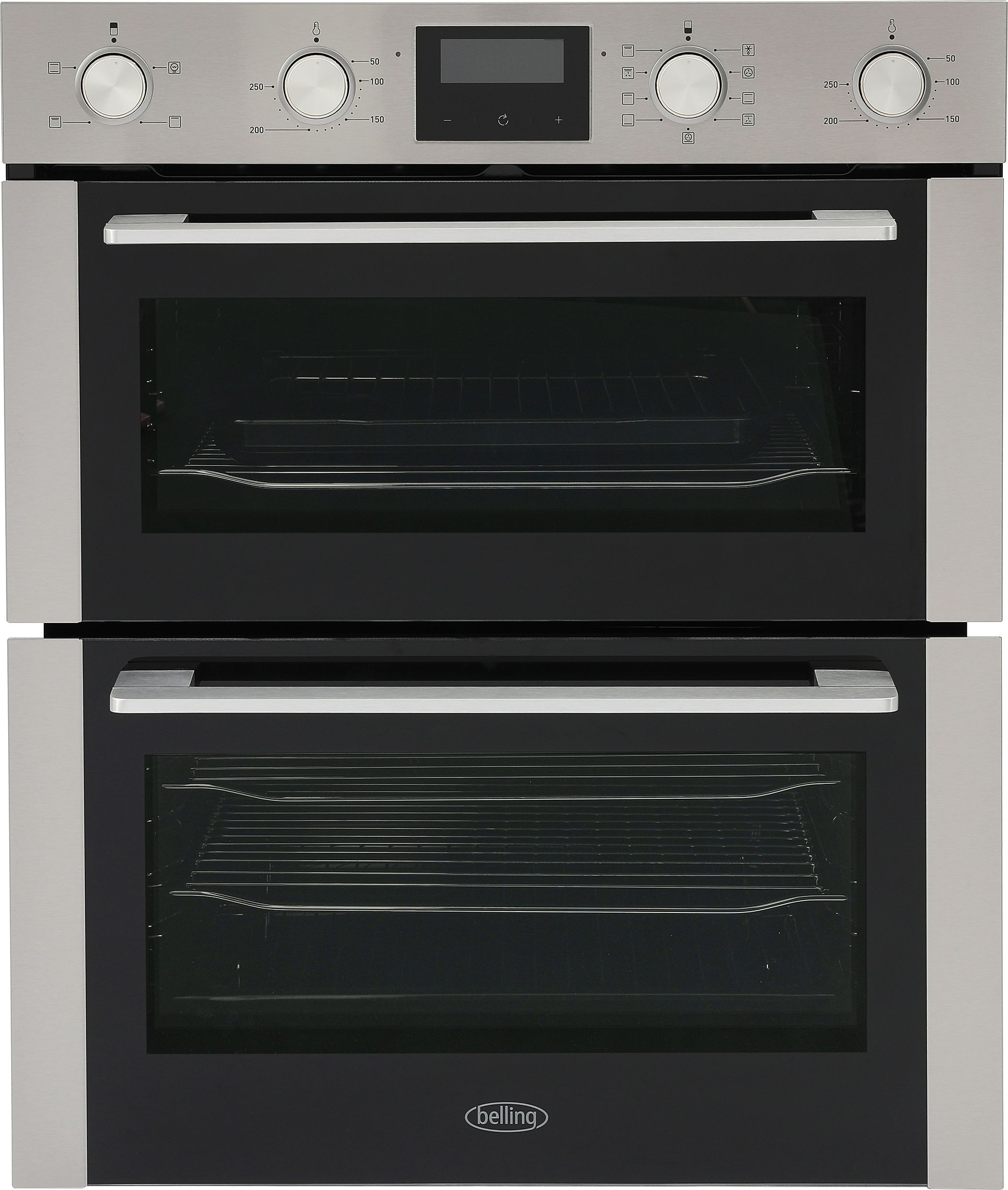 Belling ComfortCook BEL BI703MFC Built Under Electric Double Oven - Stainless Steel - A/A Rated, Stainless Steel